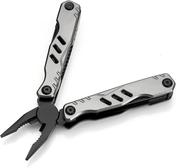 All In One Tool Multi-tool 13-in-1 Multitool Needle Nose Plier, Stripper, Bottle Opener,Can Lifter,Trumpet Screwdriver,Cross Screwdriver For Outdoor, Survival, Camping, Hunting and Hiking