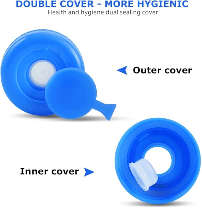 Kisangel Kettle Water Bottle 5L Water Jug with Handle Cap Plastic Water Container for Handheld Fitness Home Travel