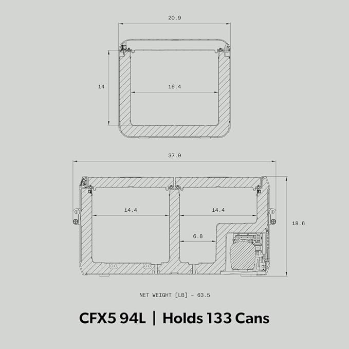 Dometic Portable Refrigerator and Freezer with ICE Maker, Powered by AC/DC or Solar