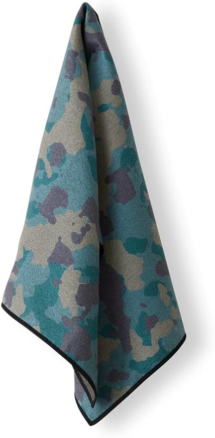 Nomadix Mini Towel - Perfect for The Gym, Biking, Hiking, Golf, & More - Made with Recycled Materials - Super Absorbent - Quick Dry - Sand Resistant - Camo Green - 40x16 in