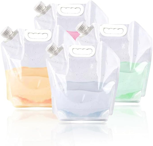 SUPANT Collapsible Emergency Water Jug Container Bag, Freezable, BPA Free Plastic Water Carrier Tank, Outdoor Folding Water Bag for Sport Camping Riding Mountaineer Backoacking, Food Grade