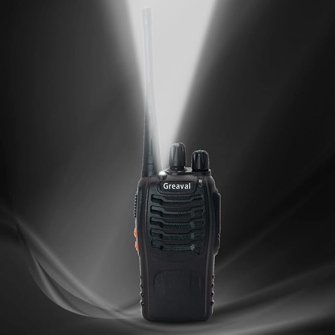 GV-8S Long Range Walkie Talkies with Six-Way Multi-Unit Charger for Adults, 6 Pack Rechargeable Walkie Talkies with 12 Li-ion Batteries, Two-Way Radio with Earpieces and Mic