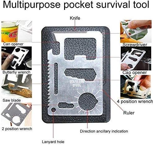 Gift for Men Dad 18 IN 1 Credit Card Multitool Survival Tool EDC Pocket Tool Set- Gifts for Fathers Men Gadgets Stocking Stuffers for Men