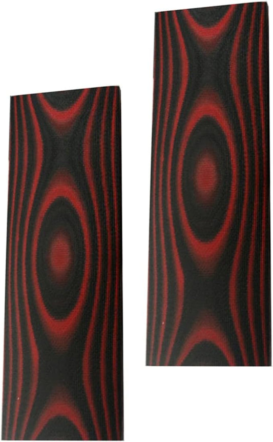 NC HAISDA G10 Scales knife Handle Material Knifemakers Sword DIY Slabs Grips Micarta Blanks Slabs Material pack of 2 Red