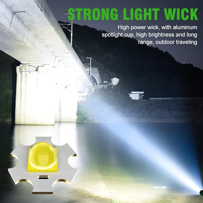Rechargeable Mag Lights Flashlight Emergency Camping Flashlight 90 Degree, 90 Degree Mini Flashlight Ip65 Waterproof, Clip on Flashlight COB Work Light Outdoor, Hiking.