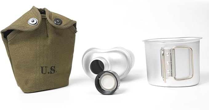 WW2 US Canteen Green Color Reproduction