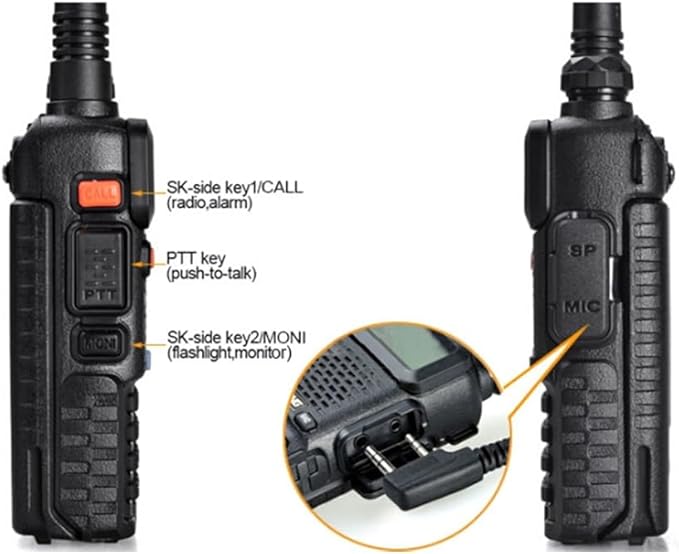 BAOFENG UV-5R Ham Radio Handheld Walkie Talkie Long Range (2 Pack)