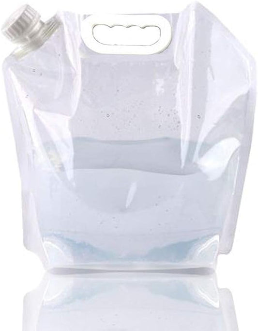 Collapsible Emergency Water Jug Container Bag, Freezable, BPA Free Plastic Water Carrier Tank, Outdoor Folding Water Bag for Sport Camping Riding Mountaineer Backoacking, Food Grade