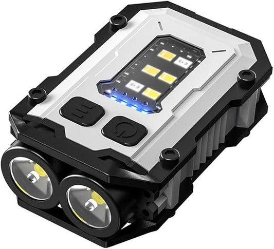 Rechargeable Pocket Keychain Lights with Lanyards,Clip on Hands Free Flashlight for Walking Camping Night Running