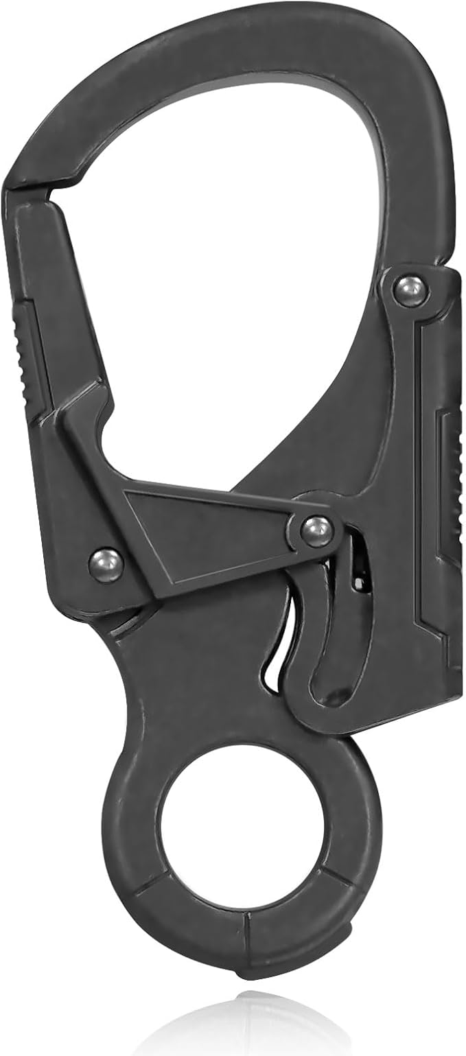 Ahiller Muscular Carabiner Hook,3.1" Alloy Thick Keychain Clip for Man, Outdoor Camping, Hiking Accessories, Key Ring
