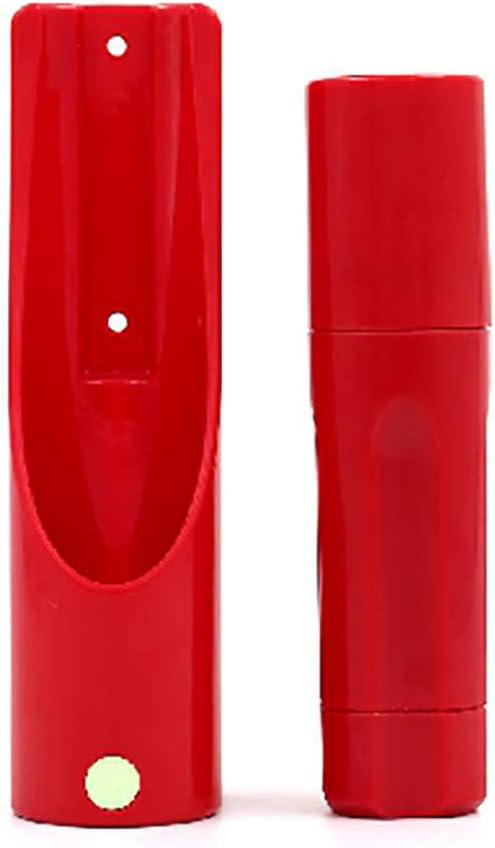 LED Flashlight, Wall-mount LED Handheld Light with 6 Ultra Bright Led ideal for Emergency Preparedness, Power Failure, Outdoor, Camping, Night light, Red (Red)