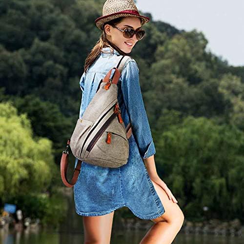 Sling Bag Crossbody Backpack Shoulder Casual Daypacks Rucksack for Men&Women Outdoor Cycling Hiking Travel Wine Red