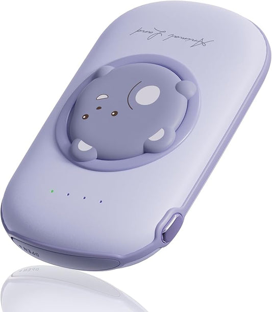 Hand Warmers Rechargeable, Electric Hand Warmer 10000mAh Portable Power Bank, 2 Levels Heater Handwarmers Reusable 12hrs Long Lasting Heat Camping Hand Warmers for Outdoor Sports in Winter