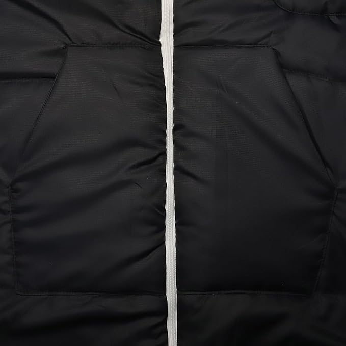 Thermotuff Wearable Sleeping Bag with Dual Hoodie, Zippered Arm Holes, Pockets & Adjustable Drawstring - Ideal for Camping, Cold Weather Hiking, and Stadium Sak Blanket