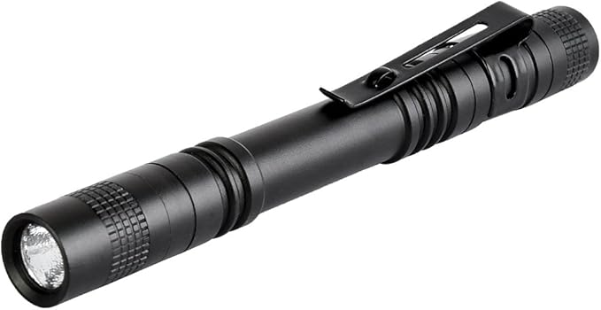 10 Pieces Mini Small LED Flashlight Handheld Pen Light Flashlights with Clip Led Pen Pocket Light Torch for Camping Outdoor Home
