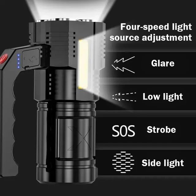 LED Flashlight Rechargeable, Portable Light for Outdoor Camping Hiking,Super Brightest Flashlights, High Lumens,Lantern,Waterproof Emergency Flashlight