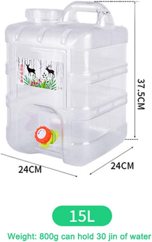 Water Storage Containers, Camping Water Container, Portable Water Tank with Faucet Camping Bucket with Tap Water Jug with Spigot BPA Free Emergency Water Storage for Outdoor Camping Hiking