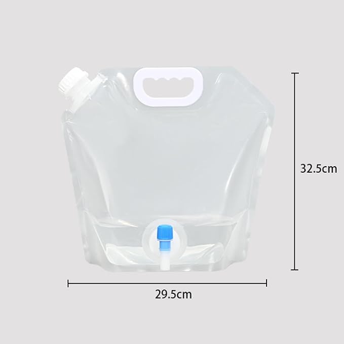 Collapsible Water Bag,Large Capacity BPA-Free Travel Water Bladder,Lightweight Durable Emergency Water Storage, Portable Folding Water Bladder for Cycling Backpacking Picnic Camping Barbecue