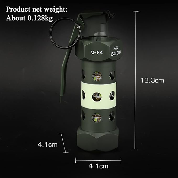 CS Airsoft Flashlight Flashbang Plastic Grenade Toy Model Emergency Camping Lamp Portable Lantern Tactical Gear Accessories for Army Fans Military