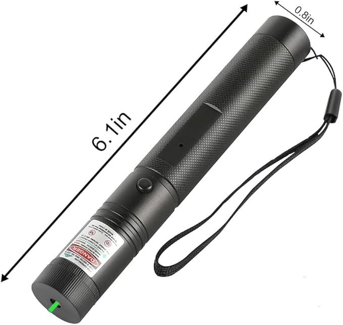 Long-Range Green Light Flashlight, (Built-in USB Charging), Starry Sky, Pattern, Presentation and Outdoor