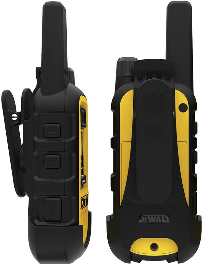 DEWALT DXFRS300 1 Watt Heavy Duty Walkie Talkies - Waterproof, Shock Resistant, Long Range & Rechargeable Two-Way Radio with VOX (2 Pack)