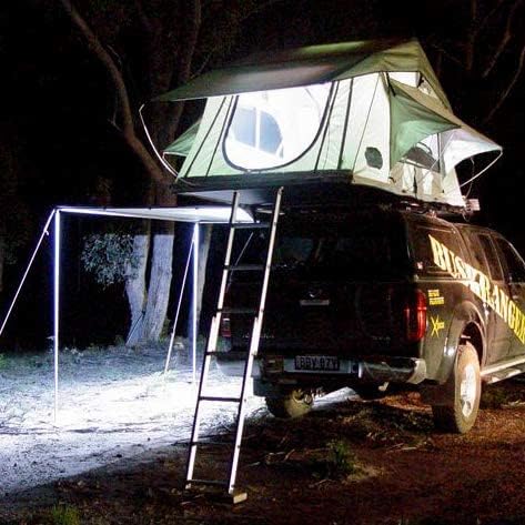 ALL-TOP Flexible Camping Light Strip with Mounting Jacket - 1300 Lumen - (White/Amber) - IP67 Dual-Protection Water Resistance - RV Camping, Overland, Awning Light and Boating