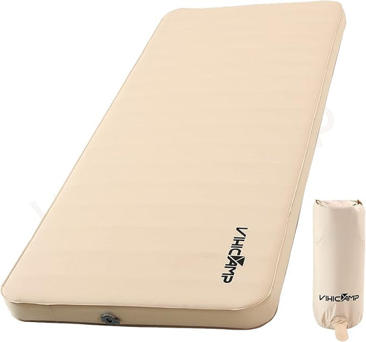 Self-Inflating Sleeping Pad for Camping - Inflatable Foam Camping Mattress with Pump Sack, Outdoor Camping Pads, Comfort Sleeping Mat for Car, Bed, Insulated Foam Air Mattress for Camping