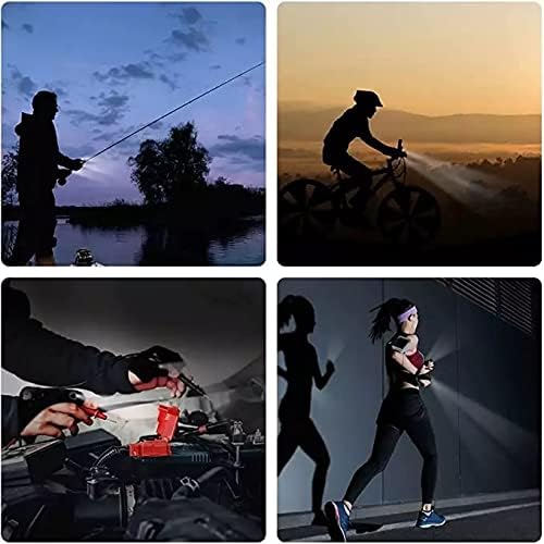 2 Pair LED Flashlight Gloves for Christmas Gifts for Men, Rechargeable Lighted Gloves Cool Gadget Hands Free Lights Repairing Cars Night Running Fishing Camping Hiking in Dark Place