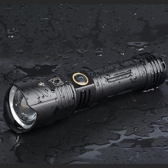 Rechargeable Flashlights High Lumens,180000 Lumens Handheld flashlights 5 Modes Zoomable Tactical Flashlight Function Waterproof Flashlights for Hiking Camping Emergency