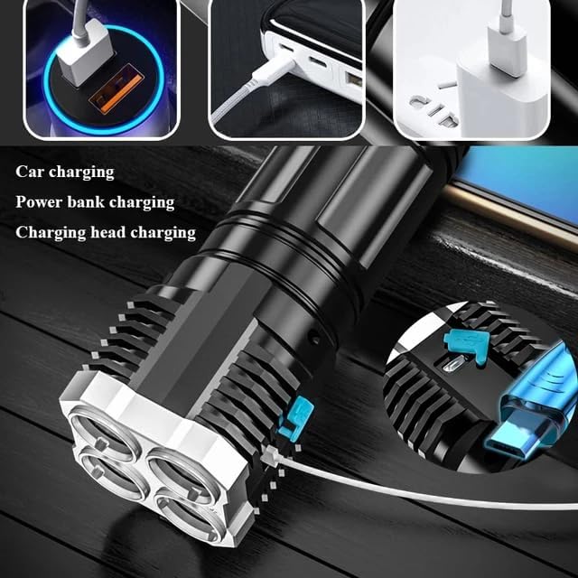 LED Flashlight Rechargeable, Portable Light for Outdoor Camping Hiking,Super Brightest Flashlights, High Lumens,Lantern,Waterproof Emergency Flashlight