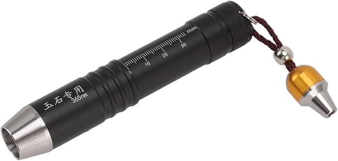 Identification Flashlight Small Diameter Triple Light Source Prevent Counterfeit Jade Appraisal Light for Jewelry,Multi Function Lighting Flashlight for Camping Hiking Emergency