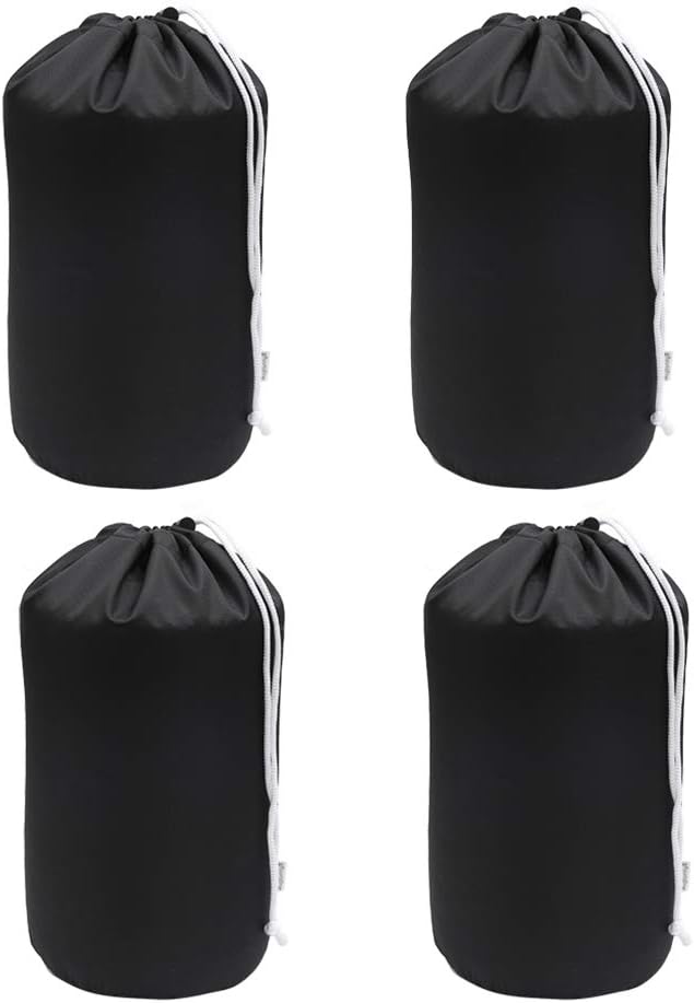 Durable Drawstring Water Resistant Dust Flap Stuff Sack Bag 4-Pack