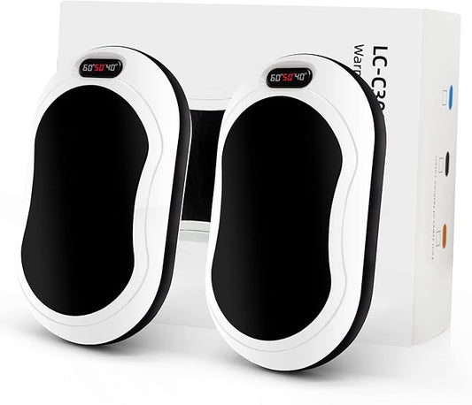 Hand Warmers Rechargeable,10000mAh Rechargeable hand Warmer, 12Hrs Long Heating Electric Hand Warmer, Electric Portable Pocket Heater, Heat Therapy Great for Raynauds, Hunting, Golf, Camping