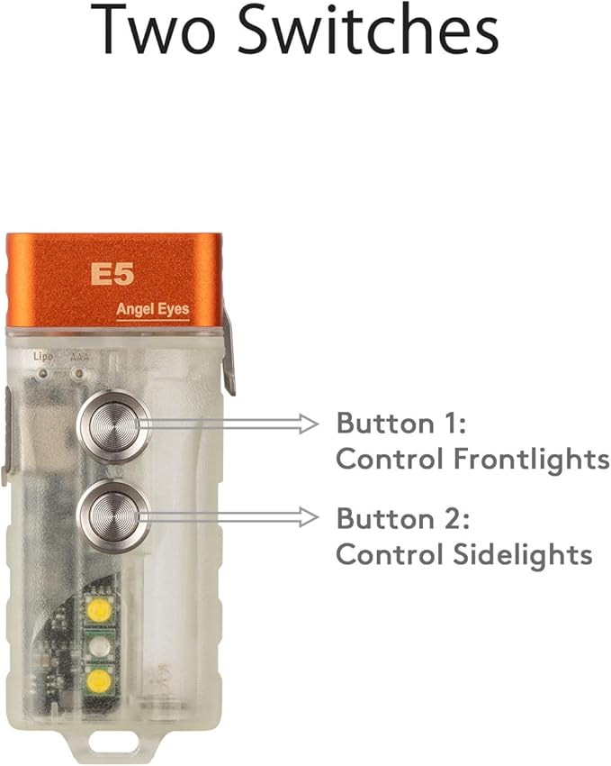 RovyVon E5 700 lumens Small Bright EDC Flashlight, USB C Rechargeable Keychain Flashlight, Support AAA Battery LED Flashlight High Lumens, Dual Power Source EDC Gadgets for Daily Use