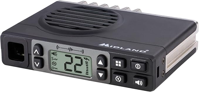 Midland – MXT105 - 5 Watt GMRS MicroMobile Two Way Radio - Off Roading Outdoor RZR Farm Trails Radio - External Magnetic Mount Antenna - NOAA Weather Alerts