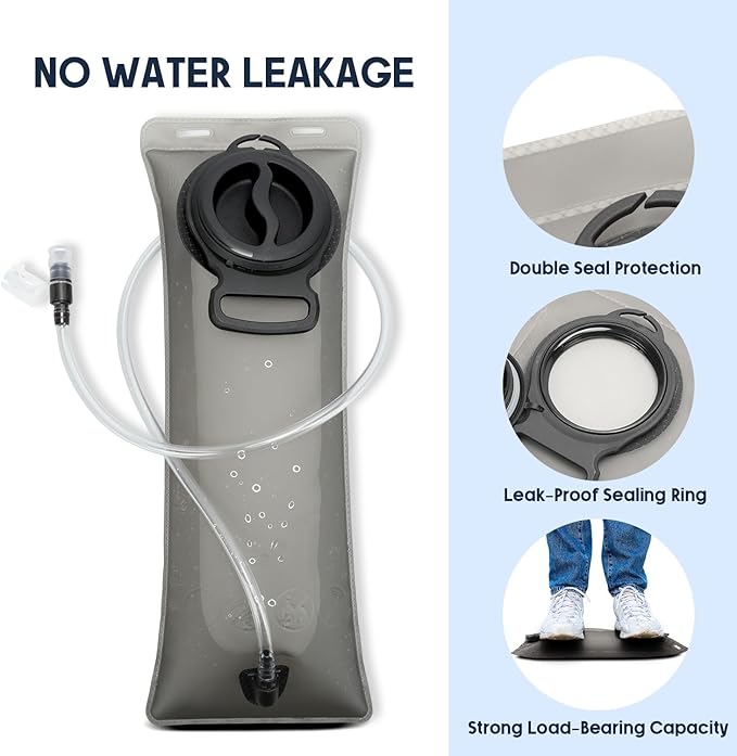 Water Bladder for Hydration Pack Hiking Water Backpack Hydration Backpack Leak Proof Easy Clean 2L 3L Hydration Bladder Water Reservoir Water Pouch for Running Hiking Climbing Camping Cycling Hunting