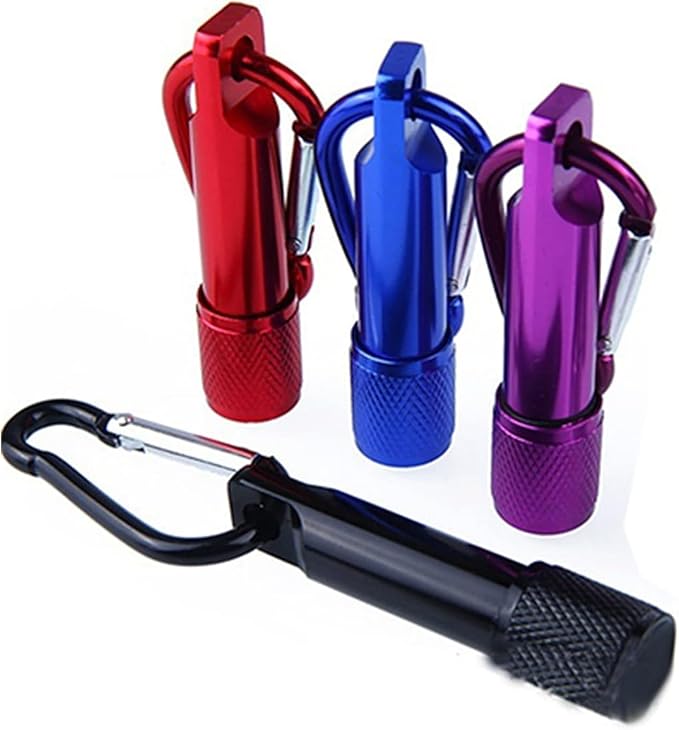 Purple Mini Bright Key Ring Portable Pocket Torch,Keychain LED Flashlight, for EDC, Night Reading, Camping, Power Outage, Emergency,Flashlights,Handheld Flashlights