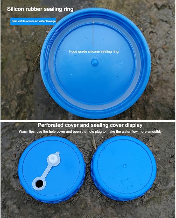 Water Storage Containers, Camping Water Container, Portable Water Tank with Faucet Camping Bucket with Tap Water Jug with Spigot BPA Free Emergency Water Storage for Outdoor Camping Hiking