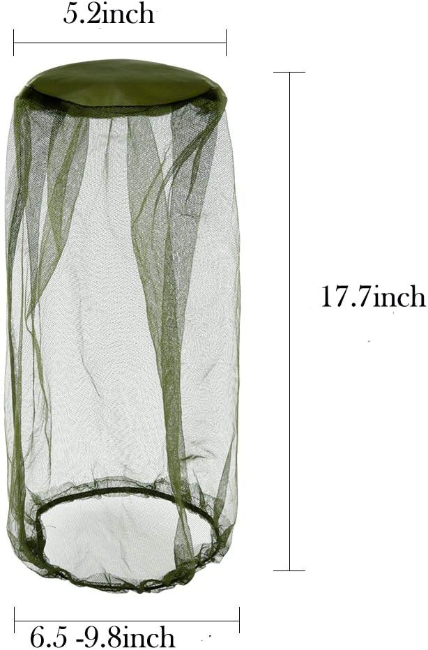 4 Pack Head Net Face Netting Neck Cover Protecting Netting for Outdoor Hiking Camping Climbing Walking