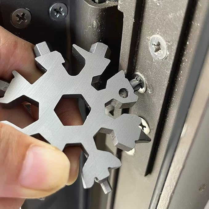 20 In 1 Snowflake Multi Tool, Cool stocking stuffers for men Christmas Gift,Unique Gift for Men Dad Women