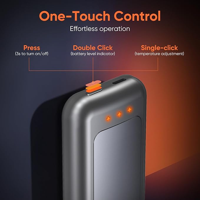 Hand Warmers Rechargeable, 2 Pack 6400mAh Electric Hand Warmer, 16 Hours Lasting, Great for Outdoors, Camping, Gifts for Men Women