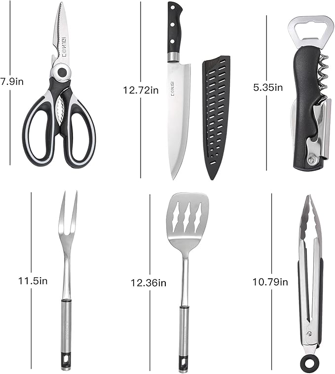 Camping Cookware Storage Bag - Camping Cooking Utensils Set Bag Camping Tool Portable Storage Bag Suitable for Knife, Fork, Spoon, Chopping Board, Chef's Knife,Kitchenware Storage