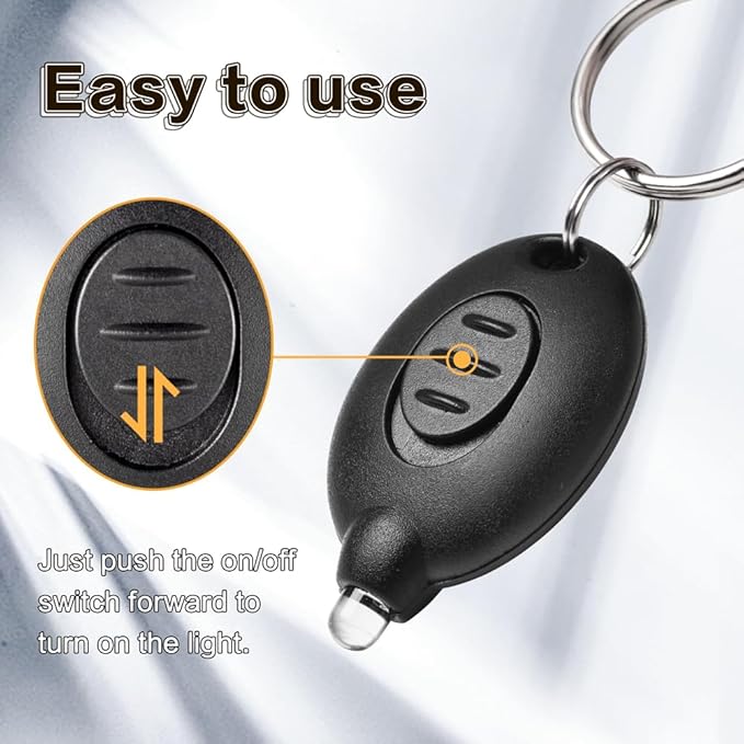 8 Pack Ultra Bright Mini LED Keychain Flashlight, Small Key Ring Flashlight, Portable LED Keychain Light