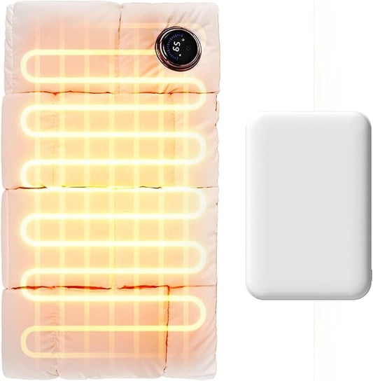 JISULIFE Hand Warmers Rechargeable, 6 Gears Heated Gloves with Power Bank, Multi-Functions Heating Pad & Hand Warmers, Heated Gloves Gifts for Women, Kids, Hunting, Camping