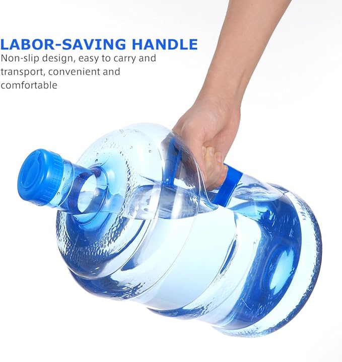 Kisangel Kettle Water Bottle 5L Water Jug with Handle Cap Plastic Water Container for Handheld Fitness Home Travel