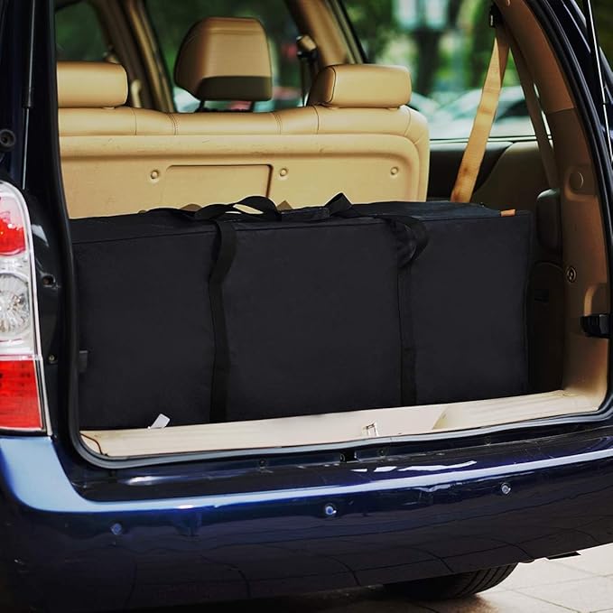 INFANZIA Duffel Travel Sports Equipment Bag, Long Luggage Bag with Upgrade Zipper Water Resistant, Extra Large Foldable Storage Bag for Camping, Tent, Tripod, Fishing(47x15x17 inch,2PCS)