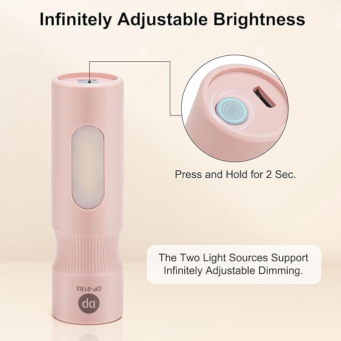 Mini Flashlight, 4 Pack Led Rechargeable Flashlights High Lumens for Camping Emergencies Outdoor, 2 Modes Small Handheld Infinitely Adjustable Brightness Pocket Flashlight for Kids & Adult