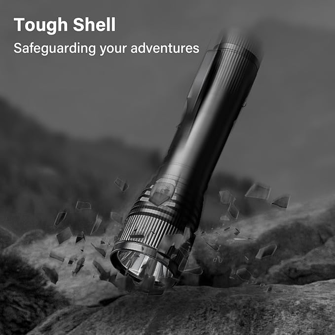 77outdoor Small Flashlight Powerful 1000 High Lumen, S15 Pro USB C Rechargeable Pocket Flashlight with Clip, Super Bright LED, Magnetic Tail Cap for EDC, Camping, Emergency