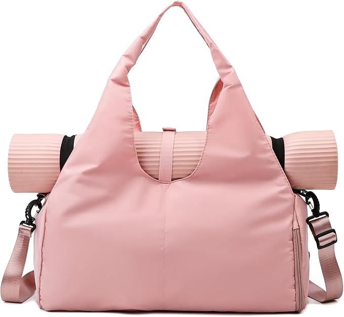 Sports Gym Bag with Wet Pocket and Shoes Compartment Travel Duffel Bag for Women and Men
