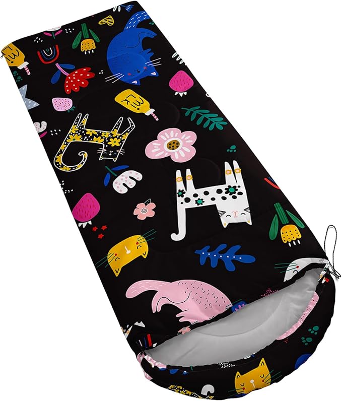 Camping Sleeping Bags,Mermaid Horse Butterfly Starry Sky 3 Season Warm & Cool Weather,Lightweight,Waterproof Sleeping Bags for Adults & Kids,Traveling,and Outdoors,Camping Gear Equipment